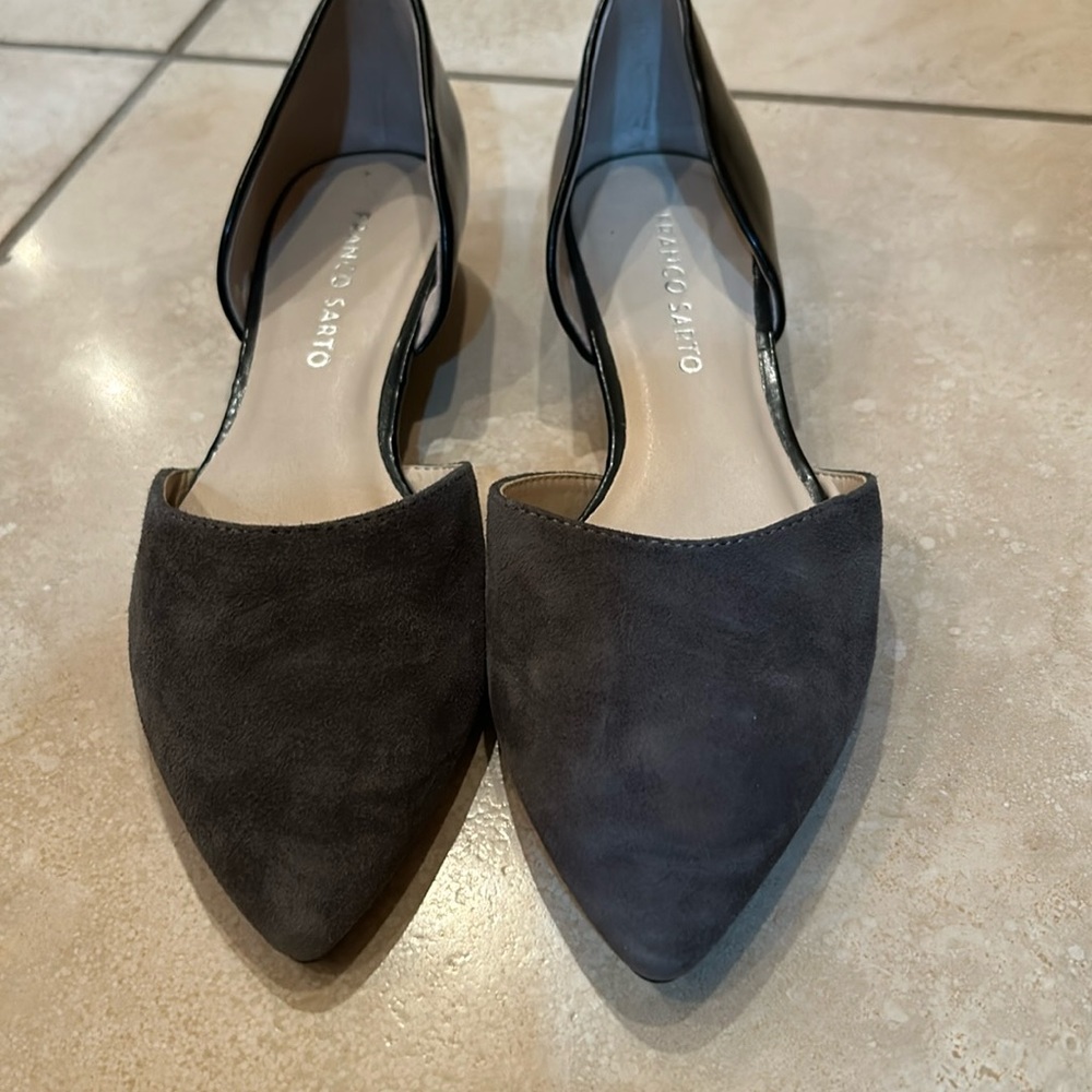 Franco Sarto Suede Flats 6.5